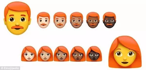 Emoji又出新表情了!光头和红发人士也将拥有专属表情